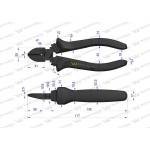 Szczypce boczne 180mm wmp008 Waryński